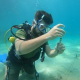 Benoît Salamin lors de son stage au Panama.