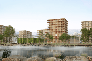 Sous-station et nouveau quartier des Ronquoz