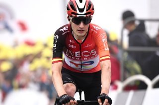 Carlos Rodriguez doit quitter le Tour à la suite d'une blessure KEYSTONE/EPA/CHRISTOPHE PETIT TESSON
