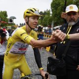 Tadej Pogacar a remporté dimanche son 4e Tour de France KEYSTONE/AP/Yoan Valat