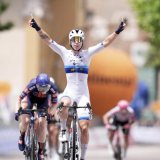 Lorena Wiebes s'est imposée à Angers KEYSTONE/AP/Massimo Paolone