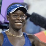 La Canadienne de 18 ans Victoria Mboko jouera pour une place en finale au tournoi de Montréal. KEYSTONE/AP/Christinne Muschi