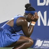 Victoria Mboko jouera la finale à Montréal, face à Naomi Osaka KEYSTONE/EPA/GRAHAM HUGHES