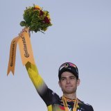 Wout van Aert n'ira pas aux Mondiaux au Rwanda KEYSTONE/AP/Mosa'ab Elshamy