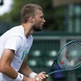 Leandro Riedi s'est incliné au 1er tour à Cincinnati vendredi KEYSTONE/PETER KLAUNZER