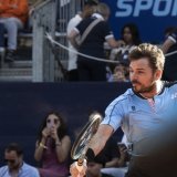 Stan Wawrinka a fêté deux succès le même jour à Cancun (archives). KEYSTONE/EPA/PETER SCHNEIDER