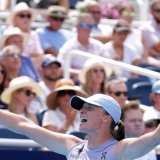 Iga Swiatek en finale dans l'Ohio KEYSTONE/EPA/MARK LYONS