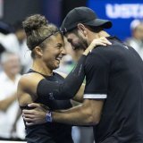 En mission, Sara Errani et Andrea Vavassori ont défendu victorieusement leur titre à l'US Open KEYSTONE/EPA/JUSTIN LANE