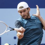 Jérôme Kym est à un succès de son premier tableau final en Grand Chelem KEYSTONE/PETER SCHNEIDER