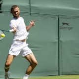 Leandro Riedi aura un coup à jouer dans son 1er tour à New York KEYSTONE/PETER KLAUNZER