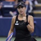 Belinda Bencic a maîtrisé son sujet au 1er tour de l'S Open KEYSTONE/AP/Adam Hunger