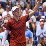 Pas de problème pour Jannik Sinner KEYSTONE/AP/Yuki Iwamura