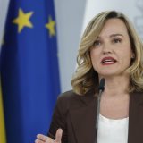 Porte-parole du gouvernement espagnol, Pilar Alegria est pour l'exclusion de l'équipe Israel de la Vuelta KEYSTONE/EPA EFE/MARISCAL