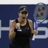 Belinda Bencic, ici lors du dernier US Open, a enchaîné à Pékin (archives). KEYSTONE/FR110666 AP/ADAM HUNGER