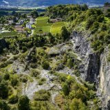 Le site de l'ancienne carrière des Fontenailles à St-Triphon est particulièrement apprécié par les grimpeurs. Keystone/JEAN-CHRISTOPHE BOTT