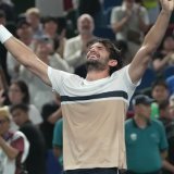 Valentin Vacherot espère confirmer son exploit de Shanghai KEYSTONE/AP/Andy Wong