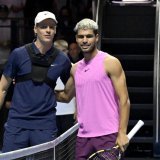 Jannik Sinner et Carlos Alcaraz joueront une exhibition en Corée du Sud en janvier KEYSTONE/EPA/STR