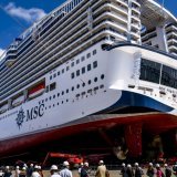 Le mastodonte genevois du fret maritime et de la plaisance de masse est un habitué des chantiers de Saint-Nazaire. (archive) KEYSTONE/JEAN-CHRISTOPHE BOTT