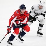 Kevin Fiala et les Kings se sont inclinés à Washington KEYSTONE/AP/Nick Wass