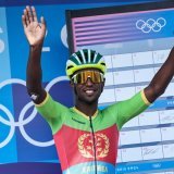 Biniam Girmay rejoint la formation à licence suisse NSN KEYSTONE/EPA/CHRISTOPHE PETIT TESSON