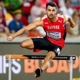 Julien Bonvin en action lors de ses derniers Mondiaux, en 2023 à Budapest.