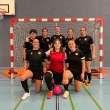 Valérie Bregy (en bas à droite) et ses coéquipières de la nouvelle équipe de futsal du FC Sion féminin.