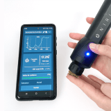 L’appareil de spectroscopie infrarouge, accompagné de l’application qui synthétise les données.