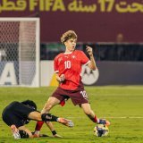 Mladen Mijajlovic, double buteur pour la Nati M17 face au Mexique.