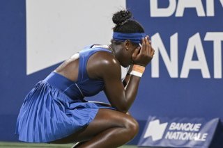 Victoria Mboko jouera la finale à Montréal, face à Naomi Osaka KEYSTONE/EPA/GRAHAM HUGHES