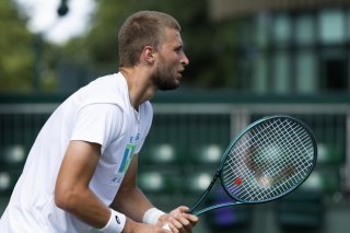 Leandro Riedi s'est incliné au 1er tour à Cincinnati vendredi KEYSTONE/PETER KLAUNZER