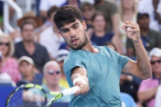 Carlos Alcaraz retrouvera Jannik Sinner en finale à Cincinnati KEYSTONE/EPA/MARK LYONS