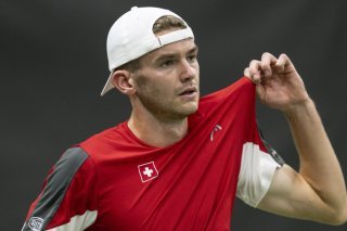 Jérôme Kym a subi une défaite frustrante vendredi à Bienne KEYSTONE/PETER SCHNEIDER