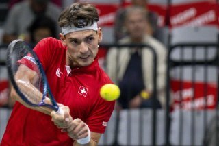 Marc-Andrea Hüsler a été nettement dominé par Sumit Nagal KEYSTONE/PETER SCHNEIDER