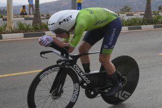 Tadej Pogacar est prêt à en découdre dimanche à Kigali KEYSTONE/AP/Jerome Delay