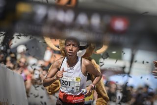 Joyline Chepngeno, pincée pour dopage et déclassée après avoir remporté l'édition 2025 de Sierre-Zinal