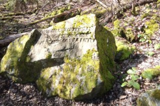 Vestige du passage des granitiers dans les forêts de la Fodze entre Monthey et Collombey-Muraz.