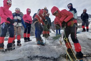 Une expédition aussi pour découvrir les techniques en montagne