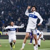 Sigua exulte après son but KEYSTONE/EPA/JEAN-CHRISTOPHE BOTT