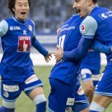 Les Lucernois ont pu se congratuler plusieurs fois KEYSTONE/MARTIAL TREZZINI