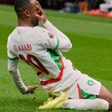 Ayoub El Kaabi a inscrit un doublé face à la Zambie KEYSTONE/AP/Themba Hadebe