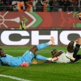 Salah inscrit le troisième but de l'Egypte KEYSTONE/AP/Mosa'ab Elshamy