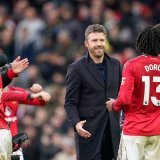Michael Carrick a réussi sa première sur le banc de Manchester United. KEYSTONE/AP/Dave Thompson
