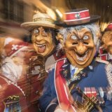 La ville d'Onex fera revivre la tradition du carnaval les 31 janvier et 1er février (photo d'illustration) KEYSTONE/URS FLUEELER