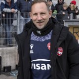 Mauro Lustrinelli: l'entraîneur de Thoune peut avoir le sourire KEYSTONE/PETER SCHNEIDER