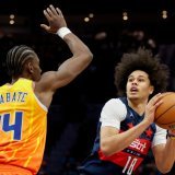 Kyshawn George s'est blessé à la cheville contre Charlotte KEYSTONE/AP/Nell Redmond