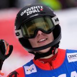 Camille Rast 2e en Tchéquie KEYSTONE/AP/Giovanni Auletta