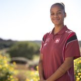 Aurélie Csillag a fait ses débuts avec Liverpool le week-end dernier KEYSTONE/CLAUDIO THOMA