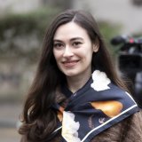 L'actuelle co-présidente d'Operation Libero, Sanija Ameti écope d'une peine pécuniaire avec sursis plus légère que ce qu'exigeait le procureur. KEYSTONE/CLAUDIO THOMA