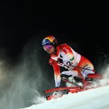 Tanguy Nef a terminé 9e et meilleur Suisse mercredi à Schladming KEYSTONE/EPA/ANNA SZILAGYI
