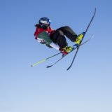 Mathilde Gremaud espère s'envoler à nouveau vers le(s) podium(s) olympique(s) KEYSTONE/GIAN EHRENZELLER